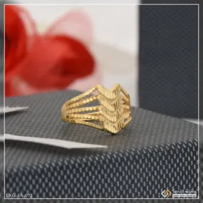 1 Gram Gold Plated Chic Design Eye-catching Design Ring For Ladies - Style Lrg-072