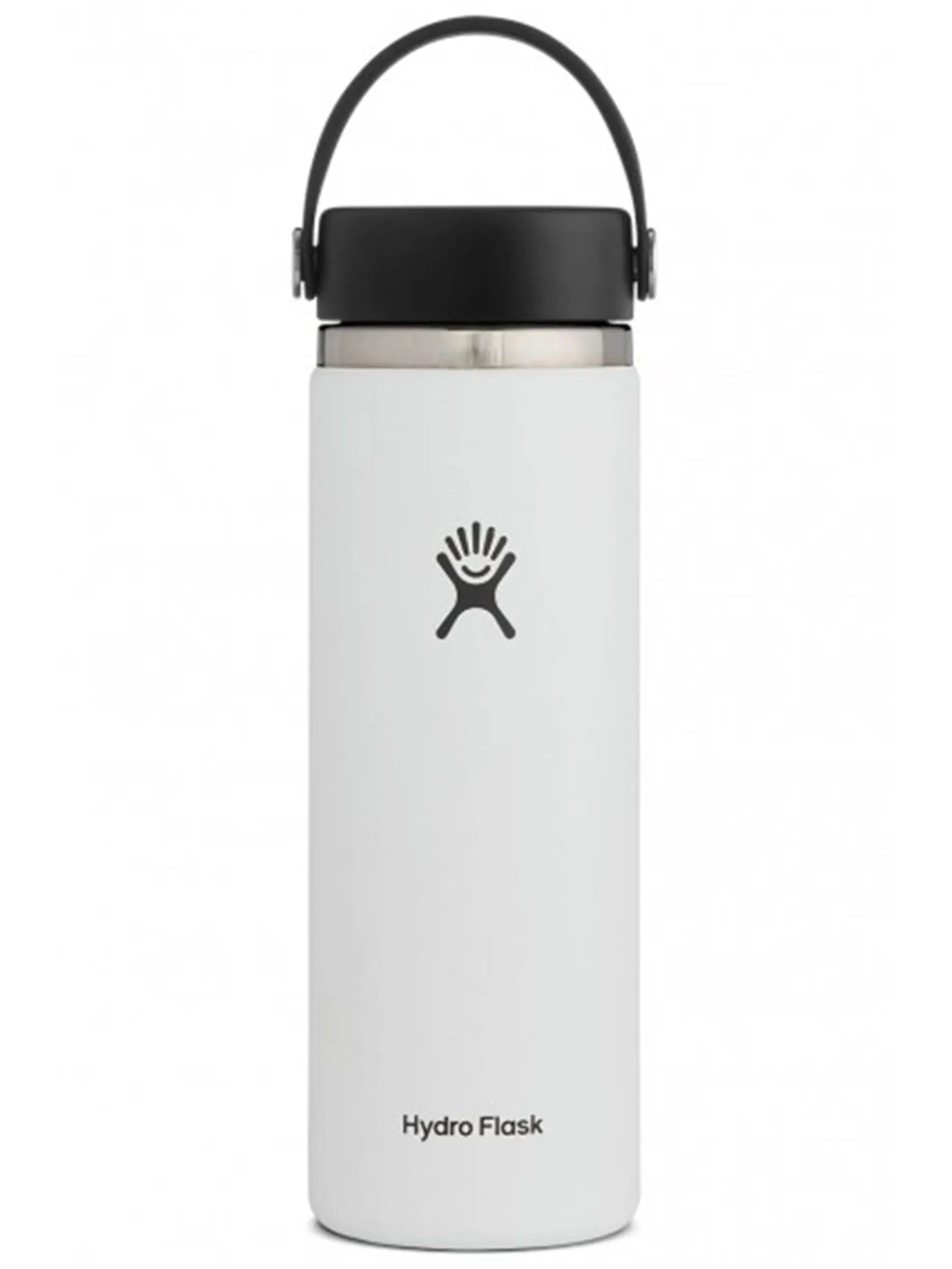 20oz Standard Mouth with Flip Lid White Bottle