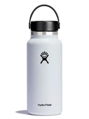 32oz Wide Mouth with Flex Cap White Bottle