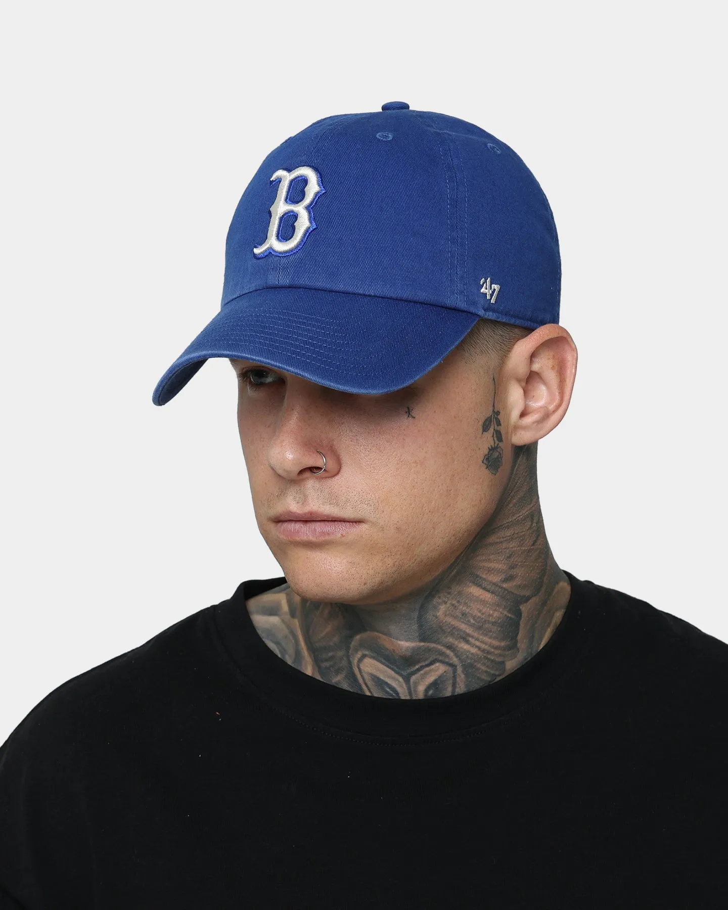 47 Brand Boston Red Sox 'Classic Royal' Clean Up Strapback Royal/Natural