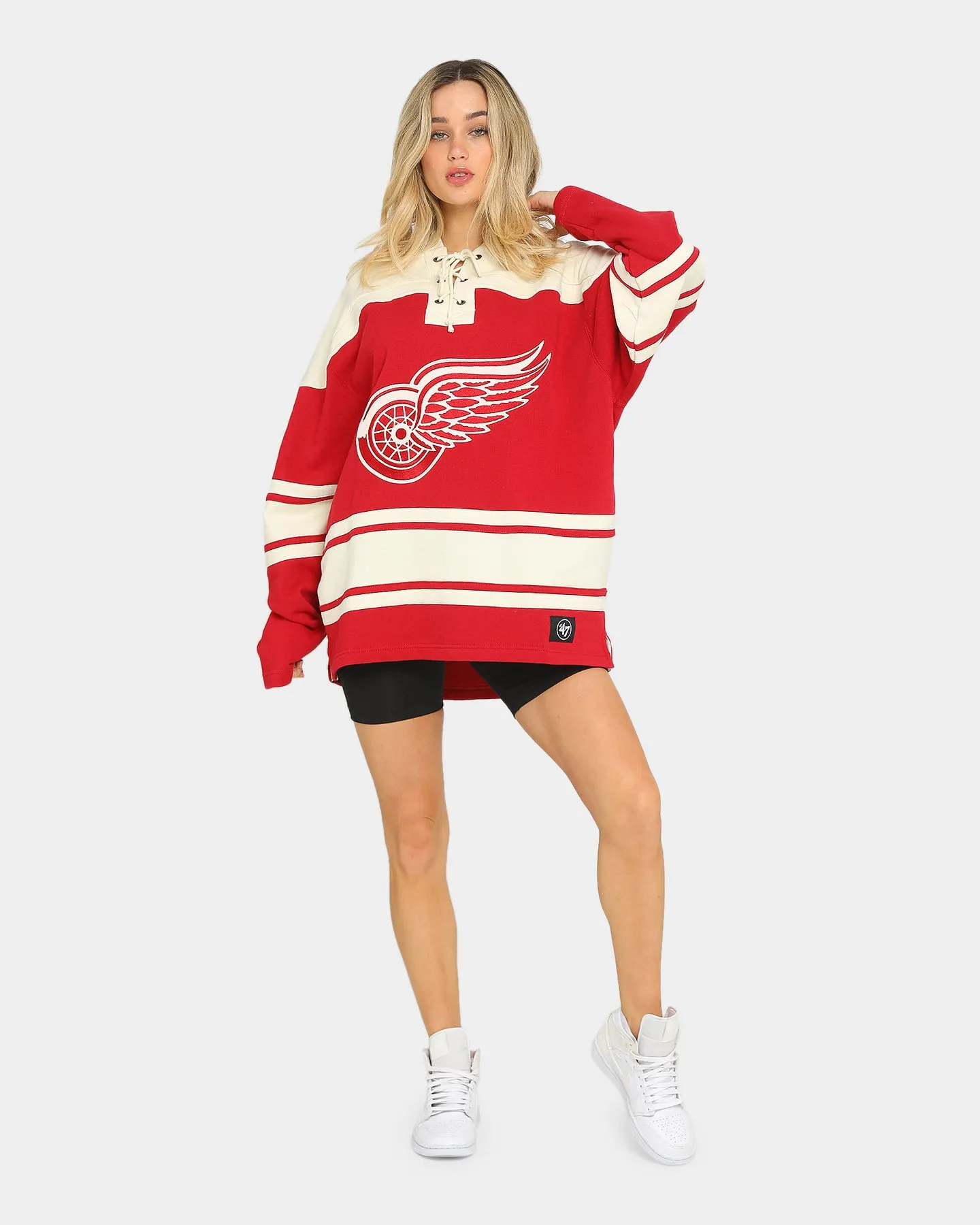 47 Brand Detroit Red Wings Superior Lacer Hoodie Red