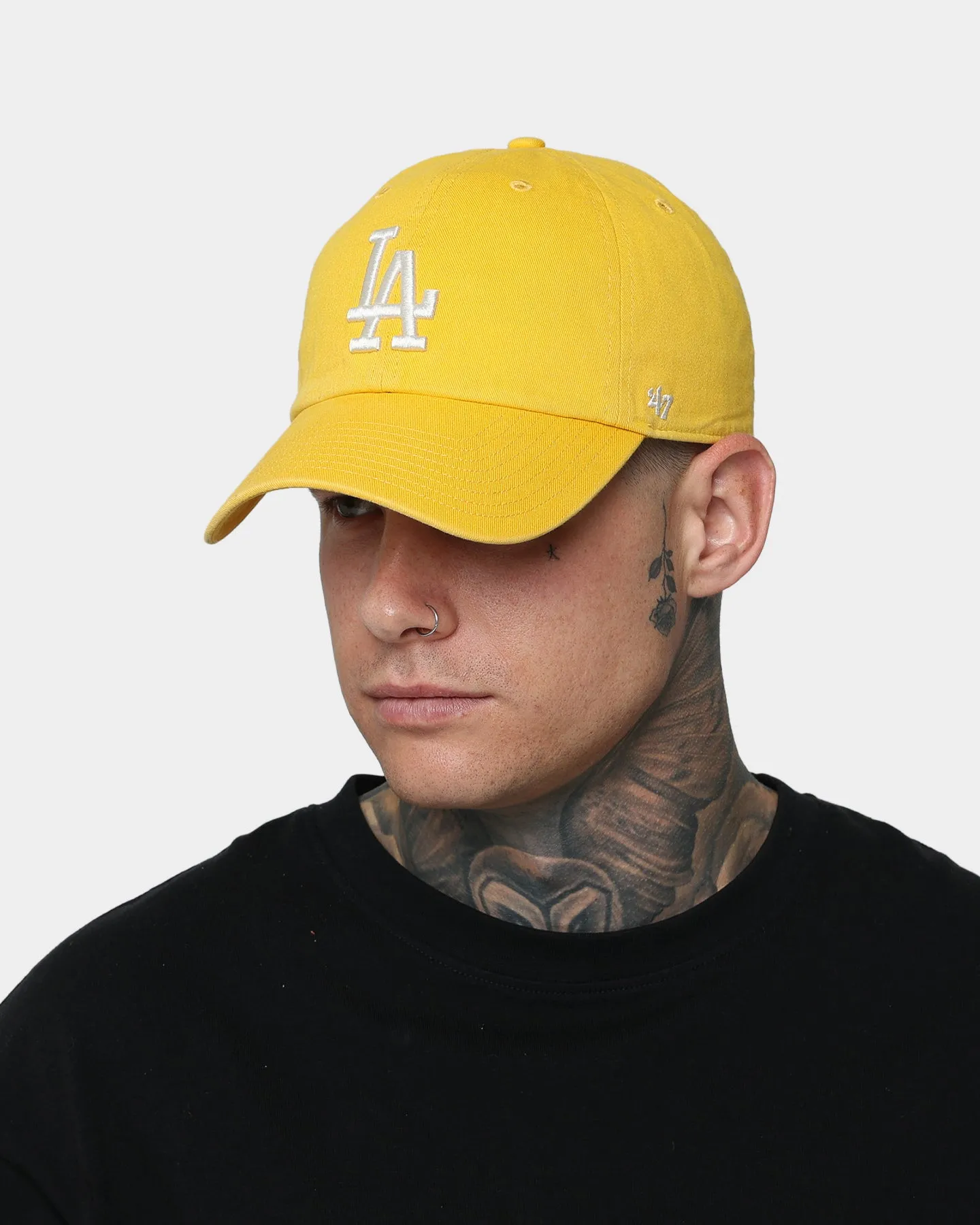 47 Brand Los Angeles Dodgers 'Lemon Sorbet' Clean Up Strapback Yellow Gold