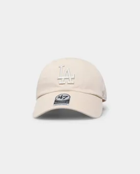 47 Brand Los Angeles Dodgers 'Vanilla Cream' Tonal Clean Up Strapback Natural