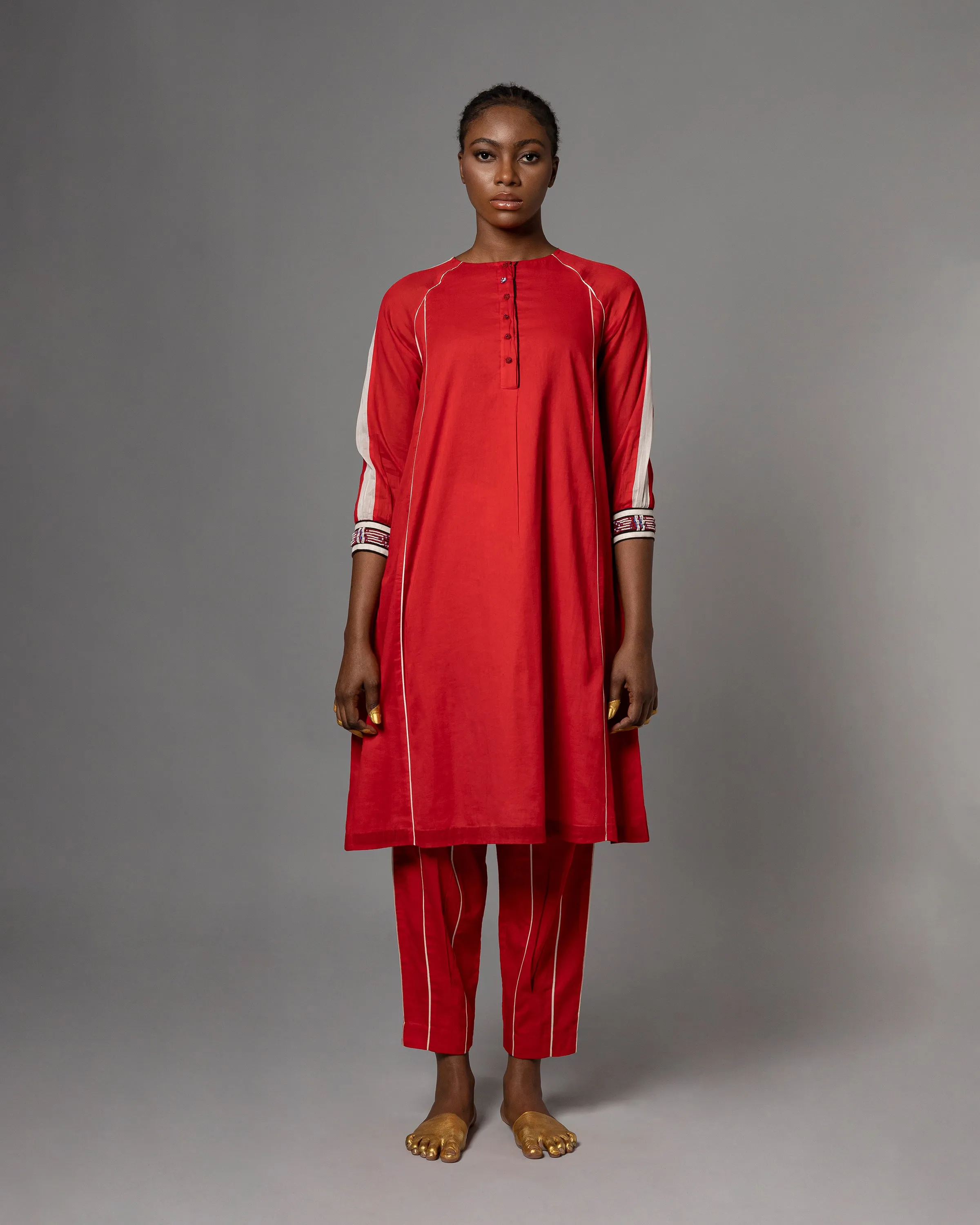 Addo Red Kurta