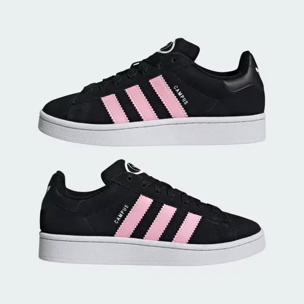 Adidas Women's Campus 00S Shoes - Core Black / Cloud White / True Pink