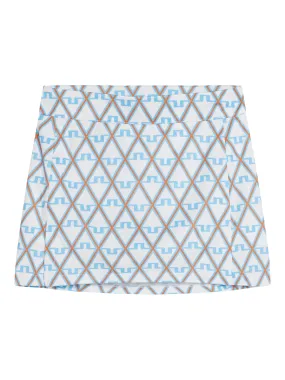 Amelie Print Skirt / Little Boy Blue Diamond