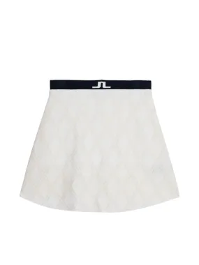 Aper Knitted Skirt / White