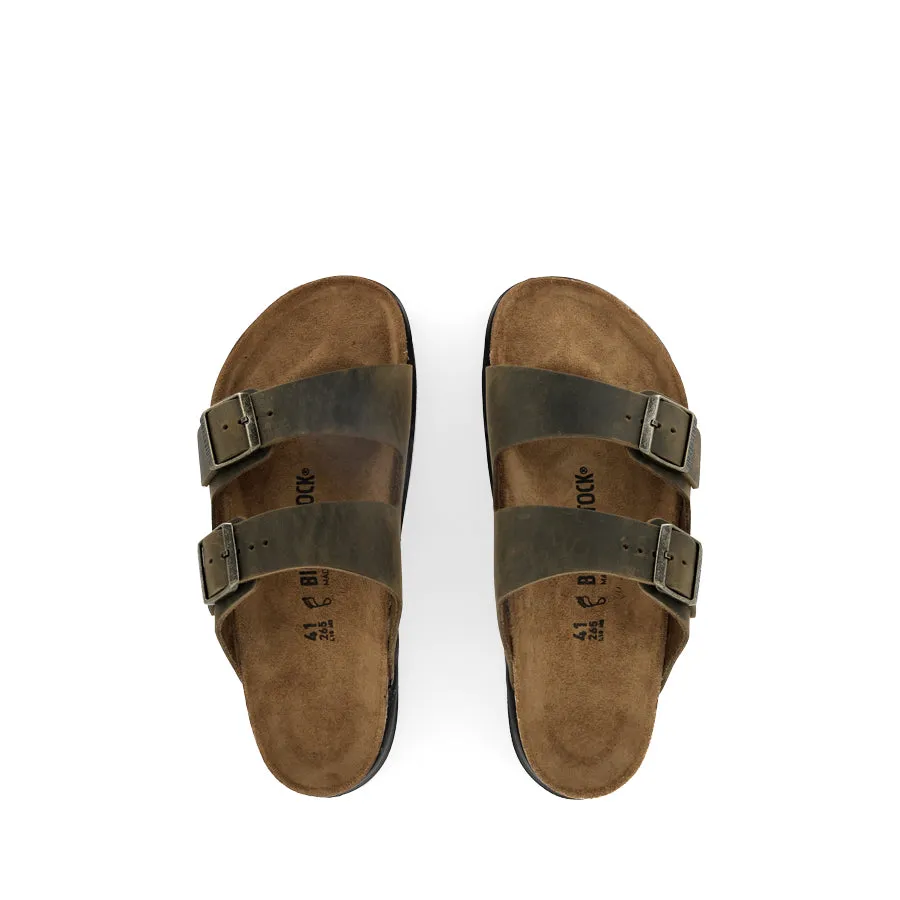 ARIZONA CROSS TOWN - FADED KHAKI OILED LEATHER