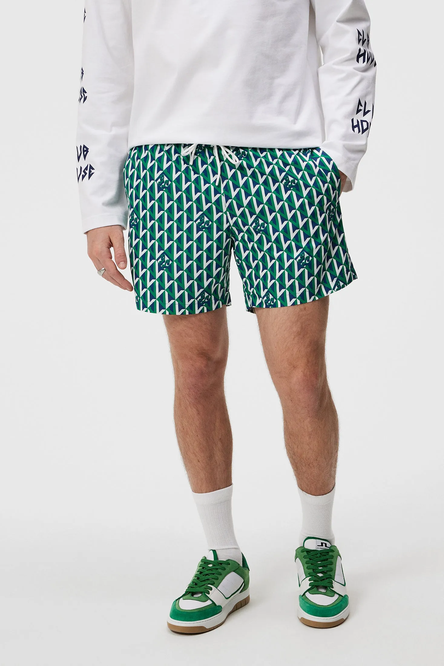 Banks Island Geo Swim Trunks / Island Geo Jellybean