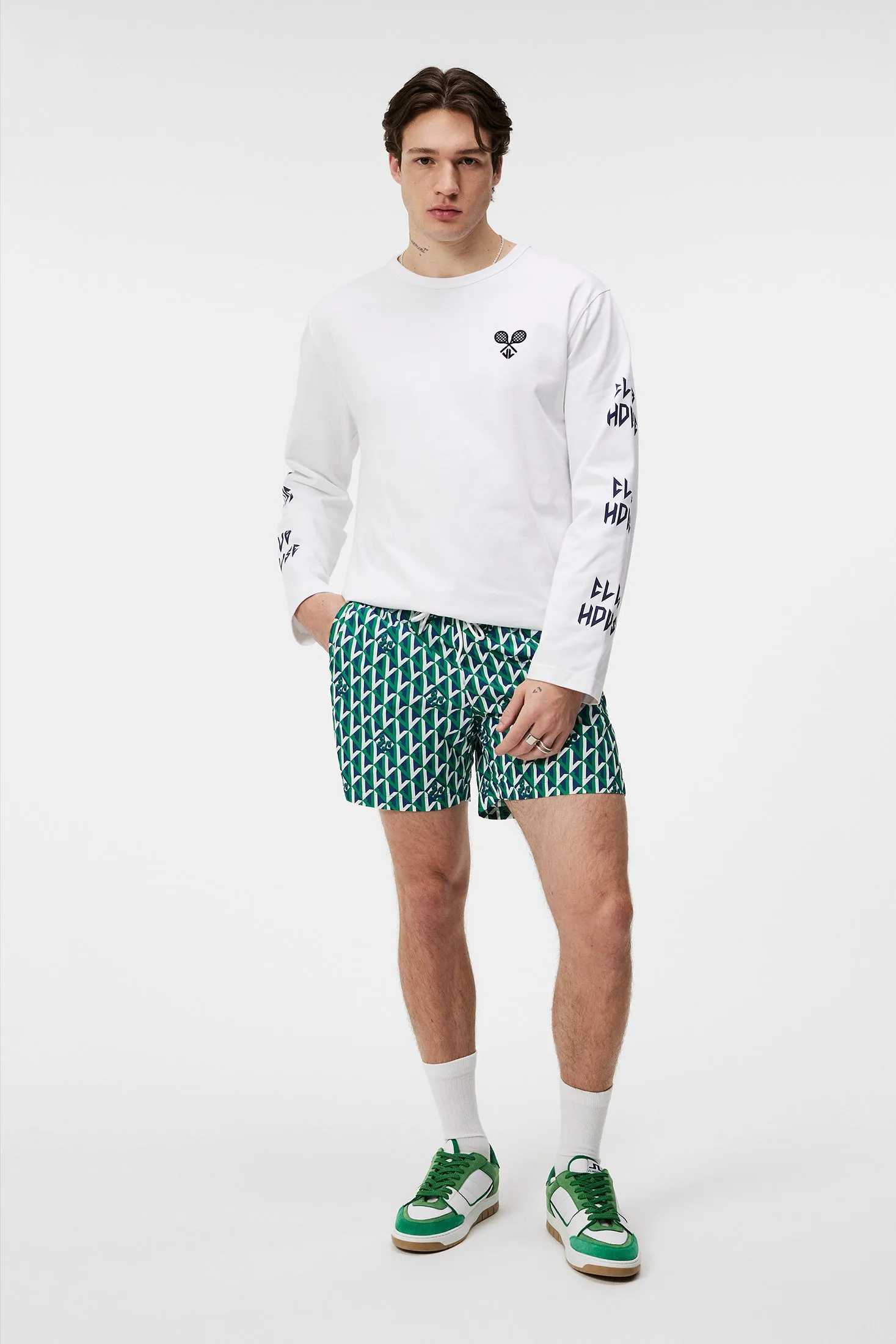 Banks Island Geo Swim Trunks / Island Geo Jellybean