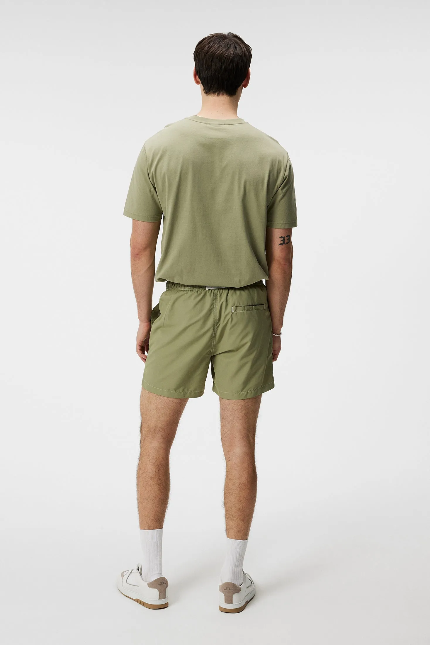 Banks Solid Swim Trunks / Oil Green