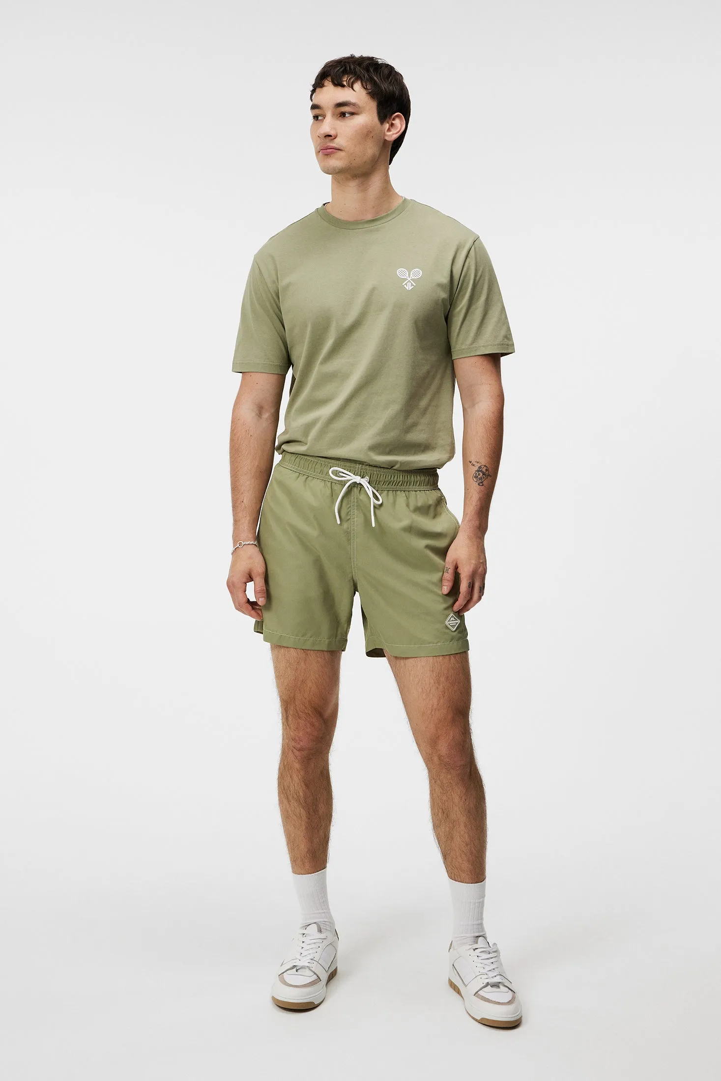 Banks Solid Swim Trunks / Oil Green