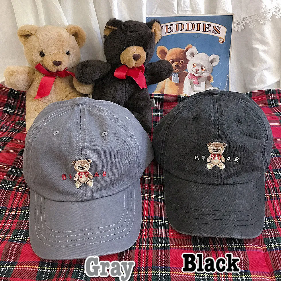 Bear embroidery baseball cap PL21060