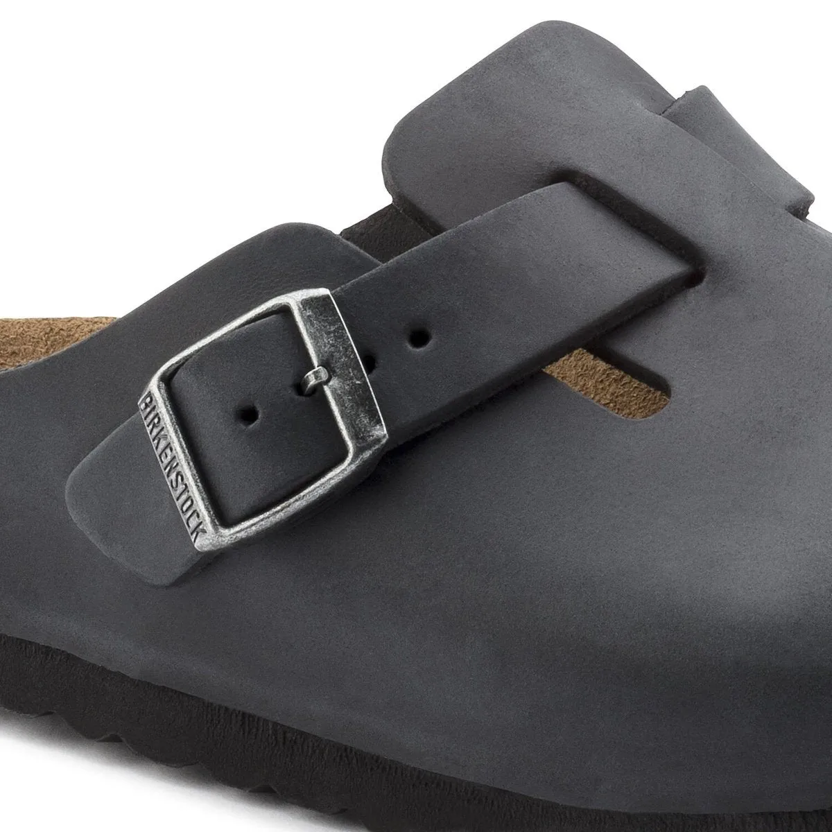 Birkenstock Men's Boston Black Oiled Leather