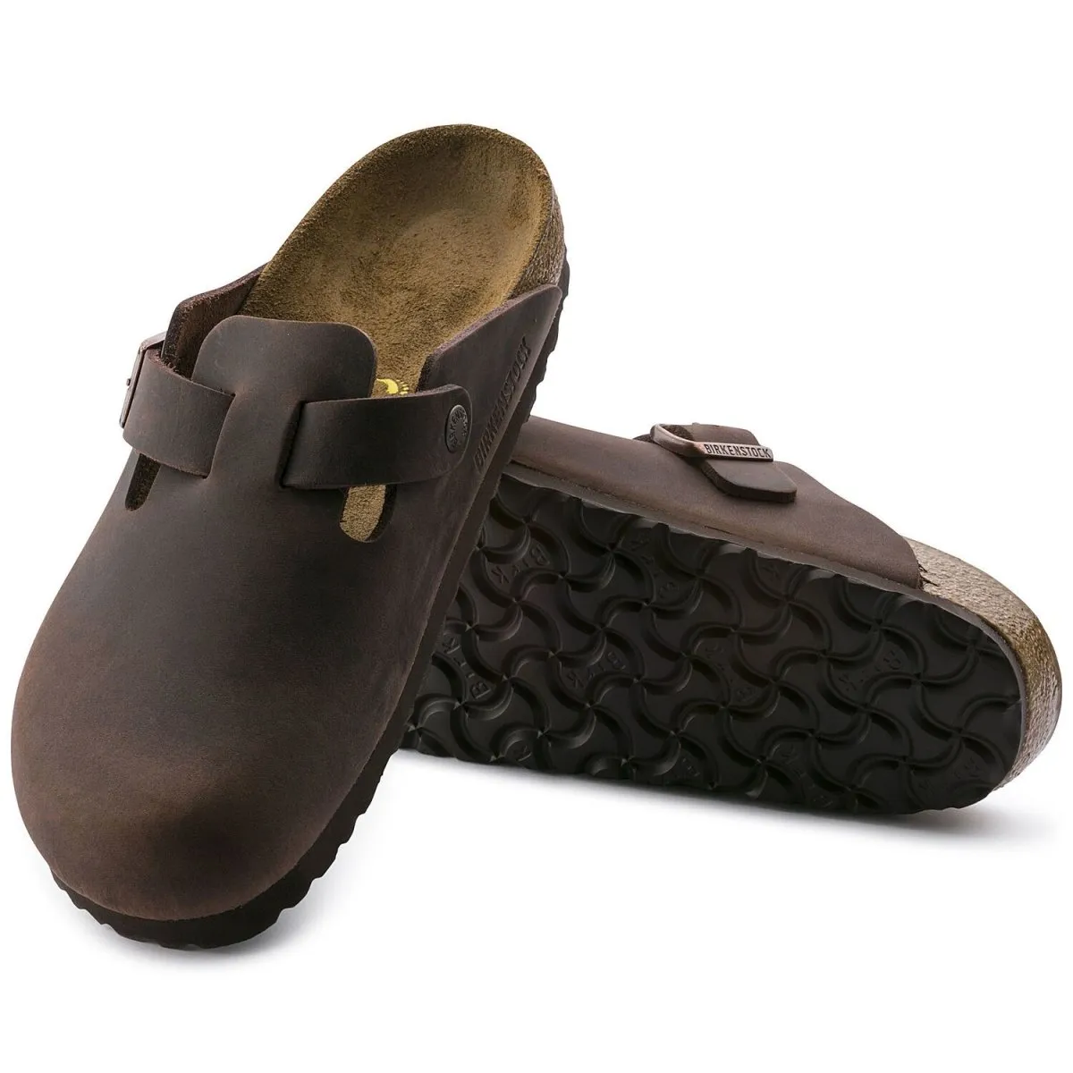 Birkenstock Men's Boston Habana Oiled Leather Habana (Men's Oversizes Available)