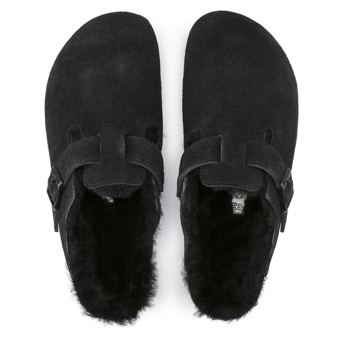 Birkenstock Men's Boston Shearling Black Suede