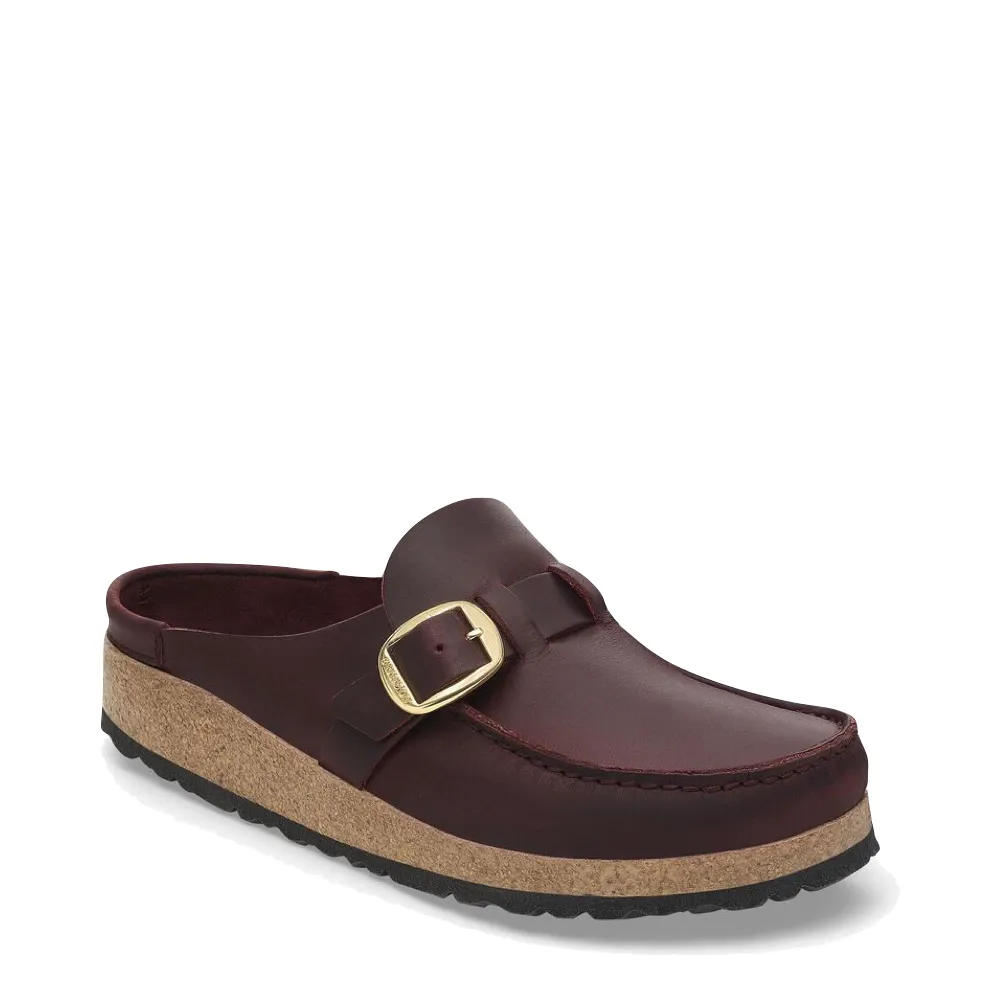 Birkenstock Women's Buckley Oiled Leather Clog in Zinfandel