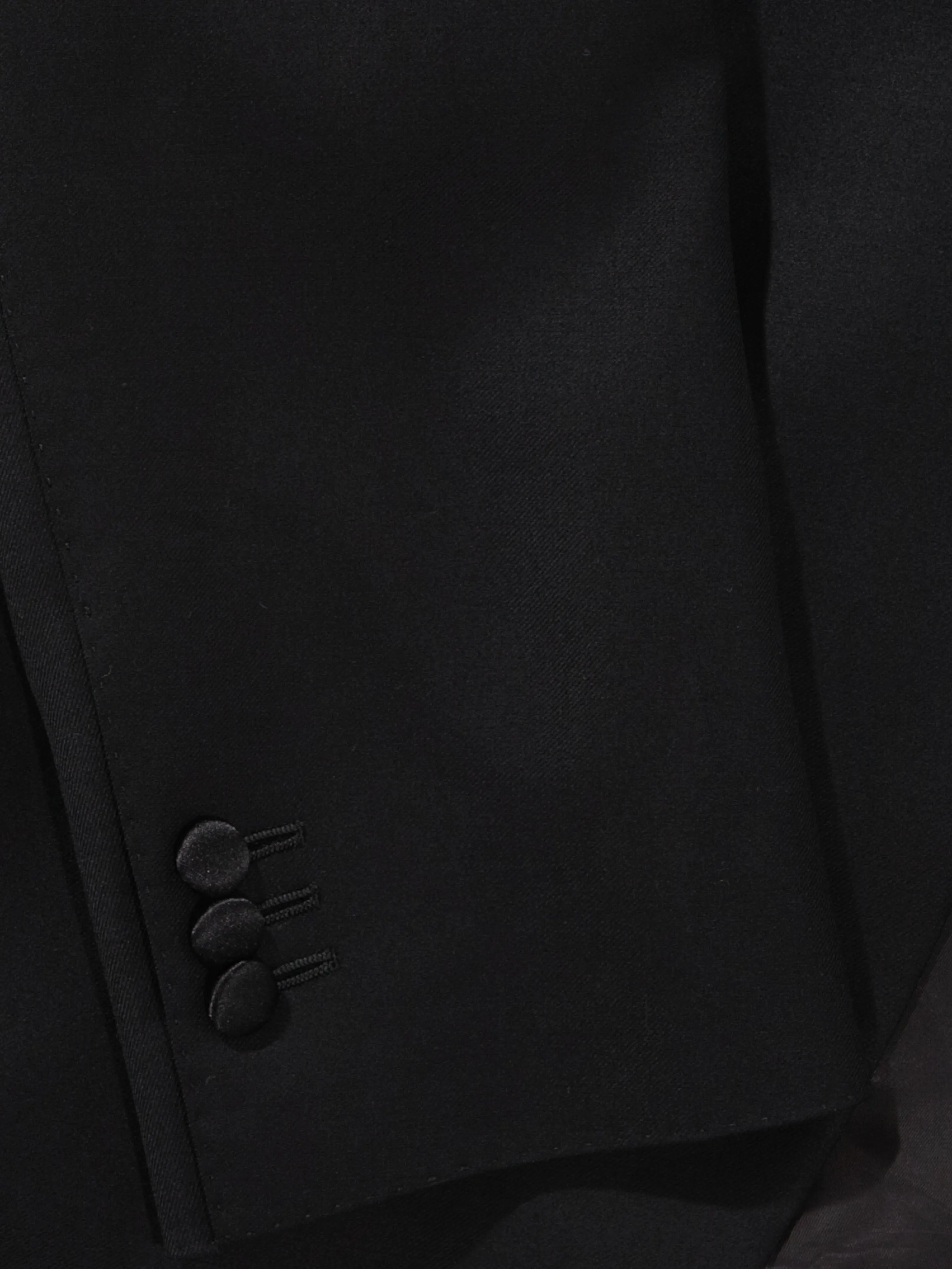 Black S130 Wool Tuxedo Jacket (SB)