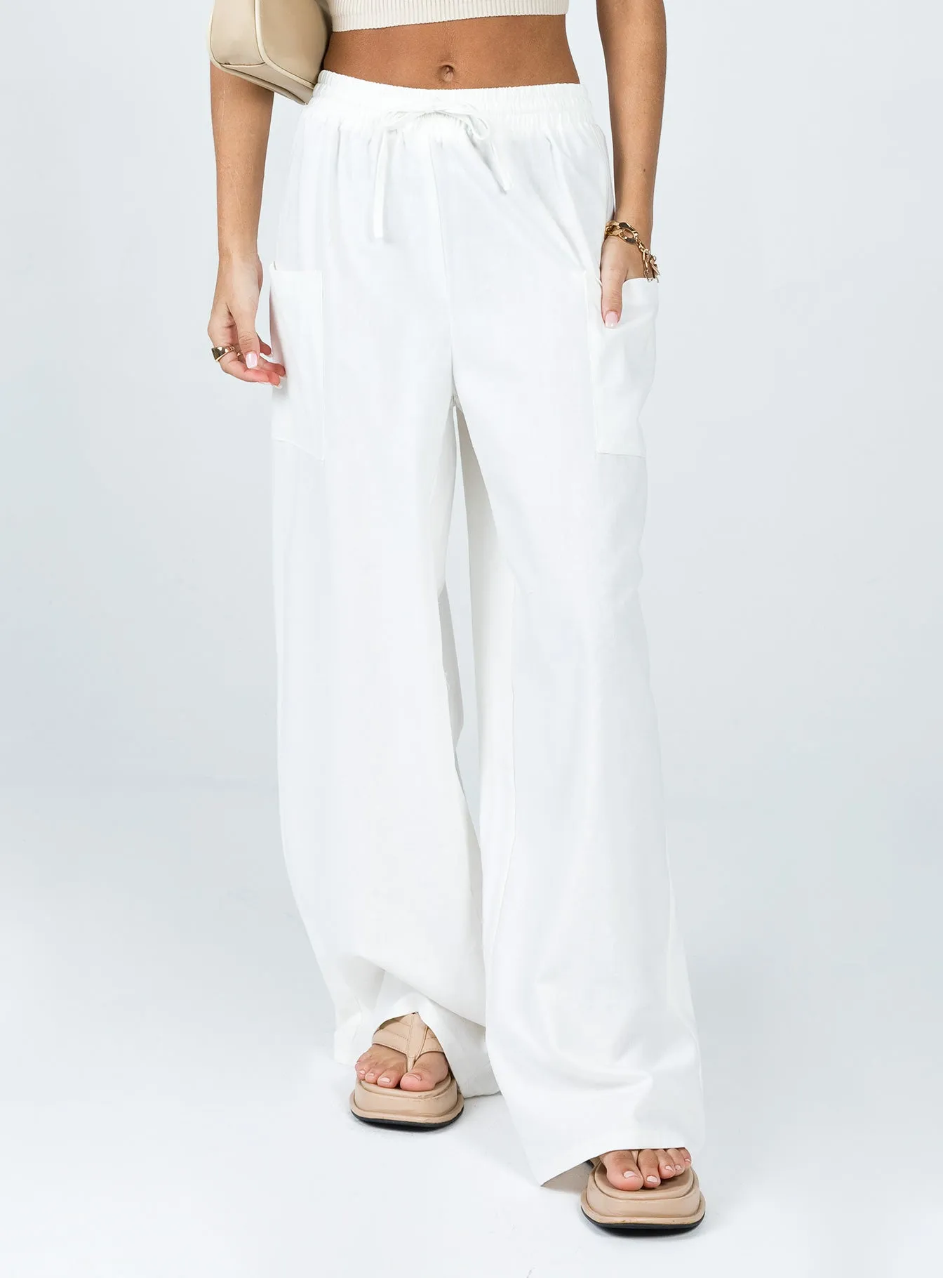 Brunie Pants White