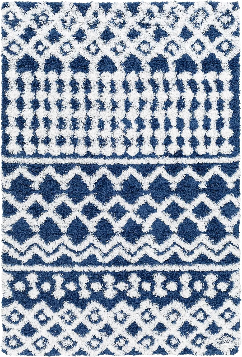 Carter Shag Area Rug Carpet for Living Room Bedroom or Kitchen