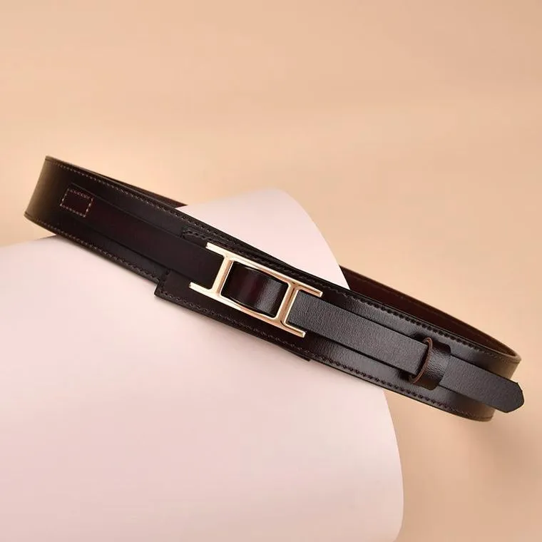 Cognac Waist Elastic Belt