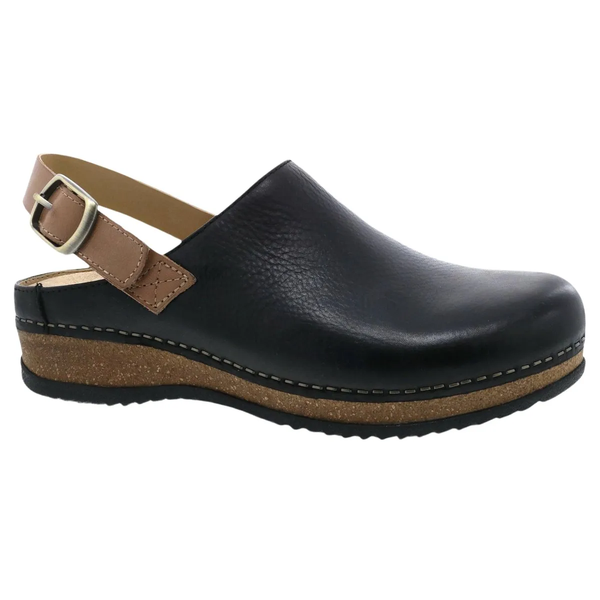 Dansko Women's Merrin Black Waxy Milled Mule