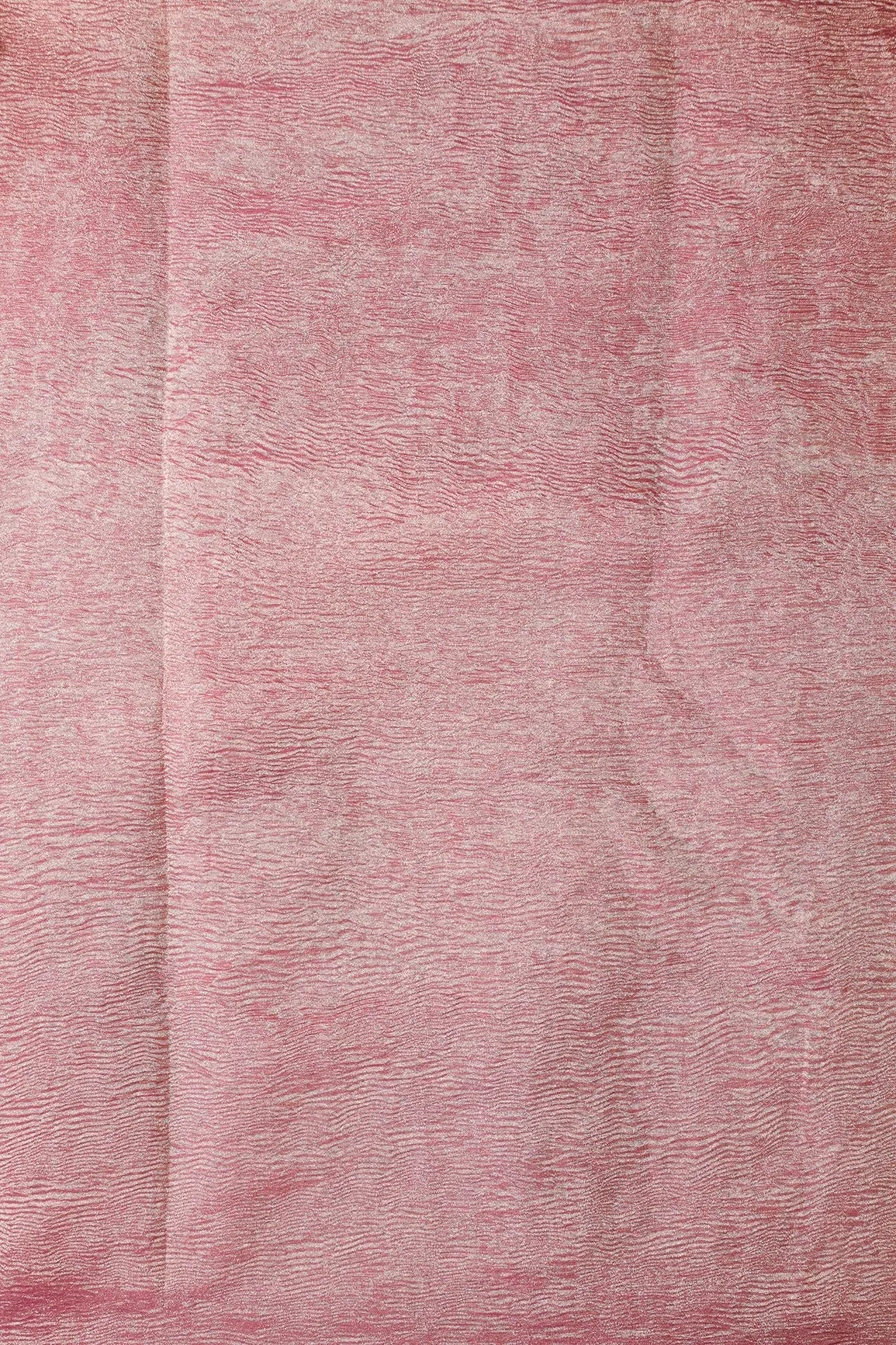 Dark Pink Banarasi Zari Crush Tissue Fabric