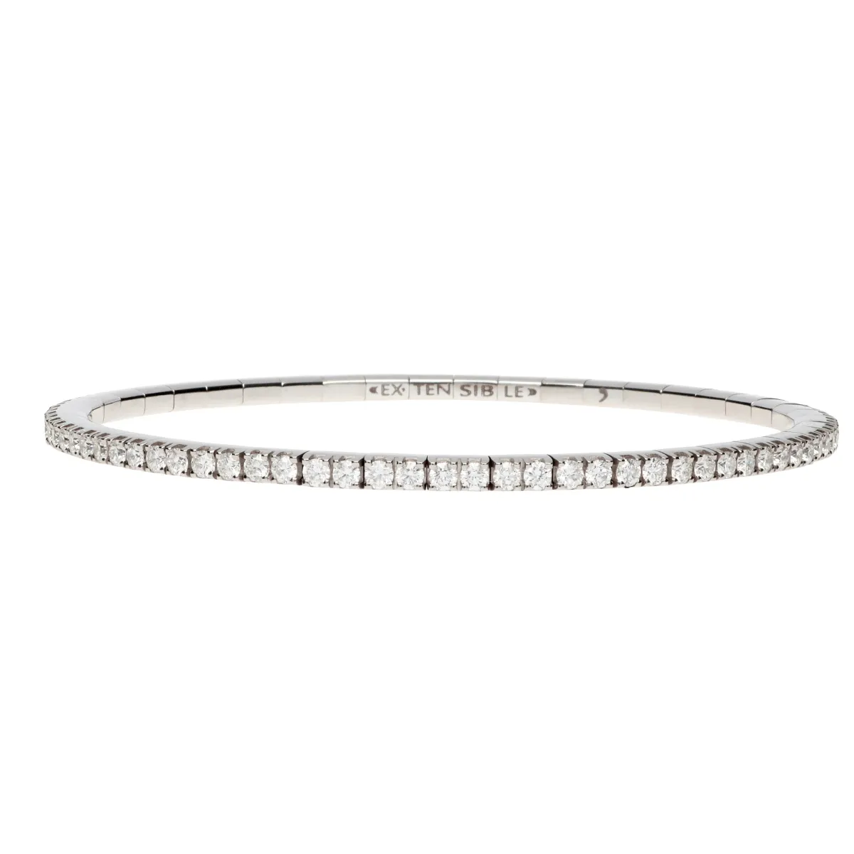 Extensible Round Tennis Bracelet