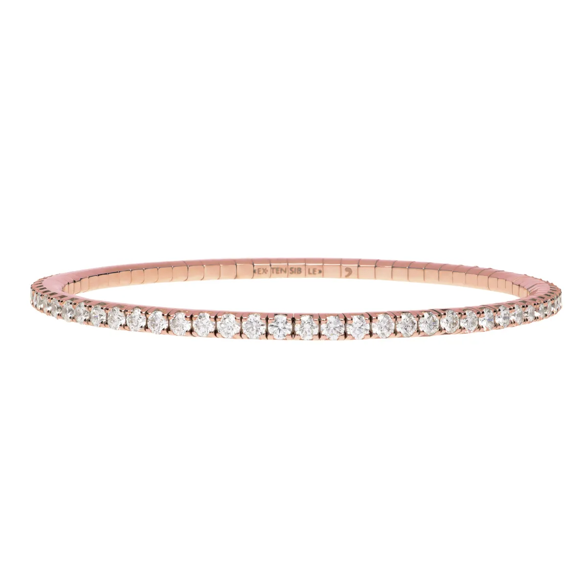 Extensible Round Tennis Bracelet