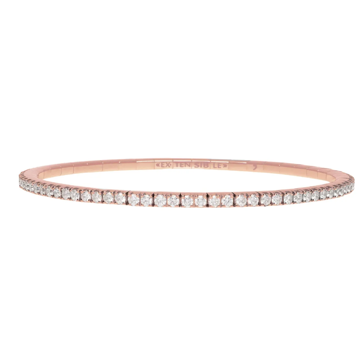 Extensible Round Tennis Bracelet