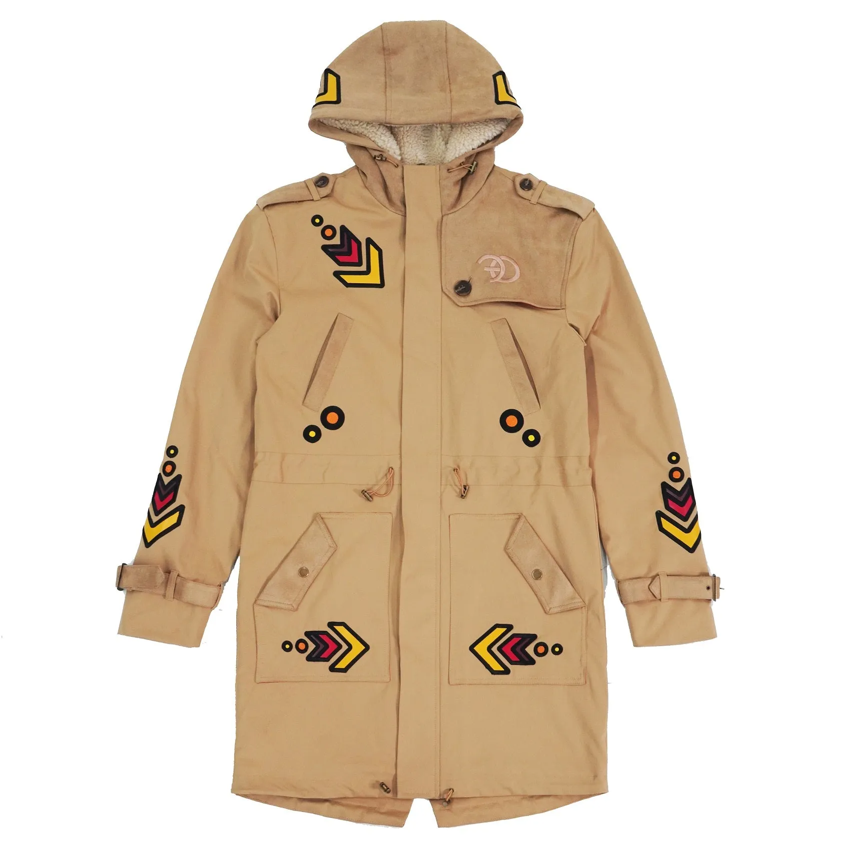 F1334 Jovan Aztec Weather Proof Coat - Khaki