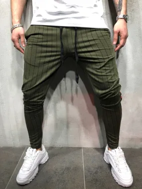 Khaki Side Striped Jogger Pant A100 Streetwear Jogger Pants