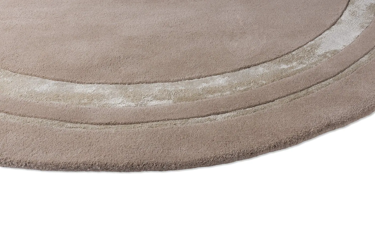 Laura Ashley Redbrook Round Rug - Hazelnut