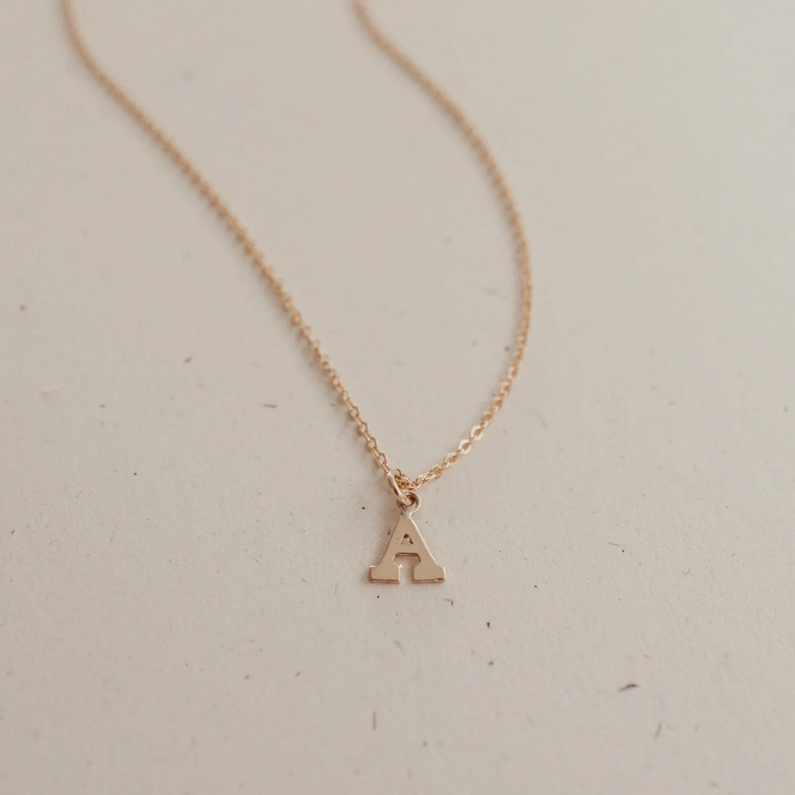 Love Letters Necklace • Tiny Initial Necklace - Choose Number of Initials