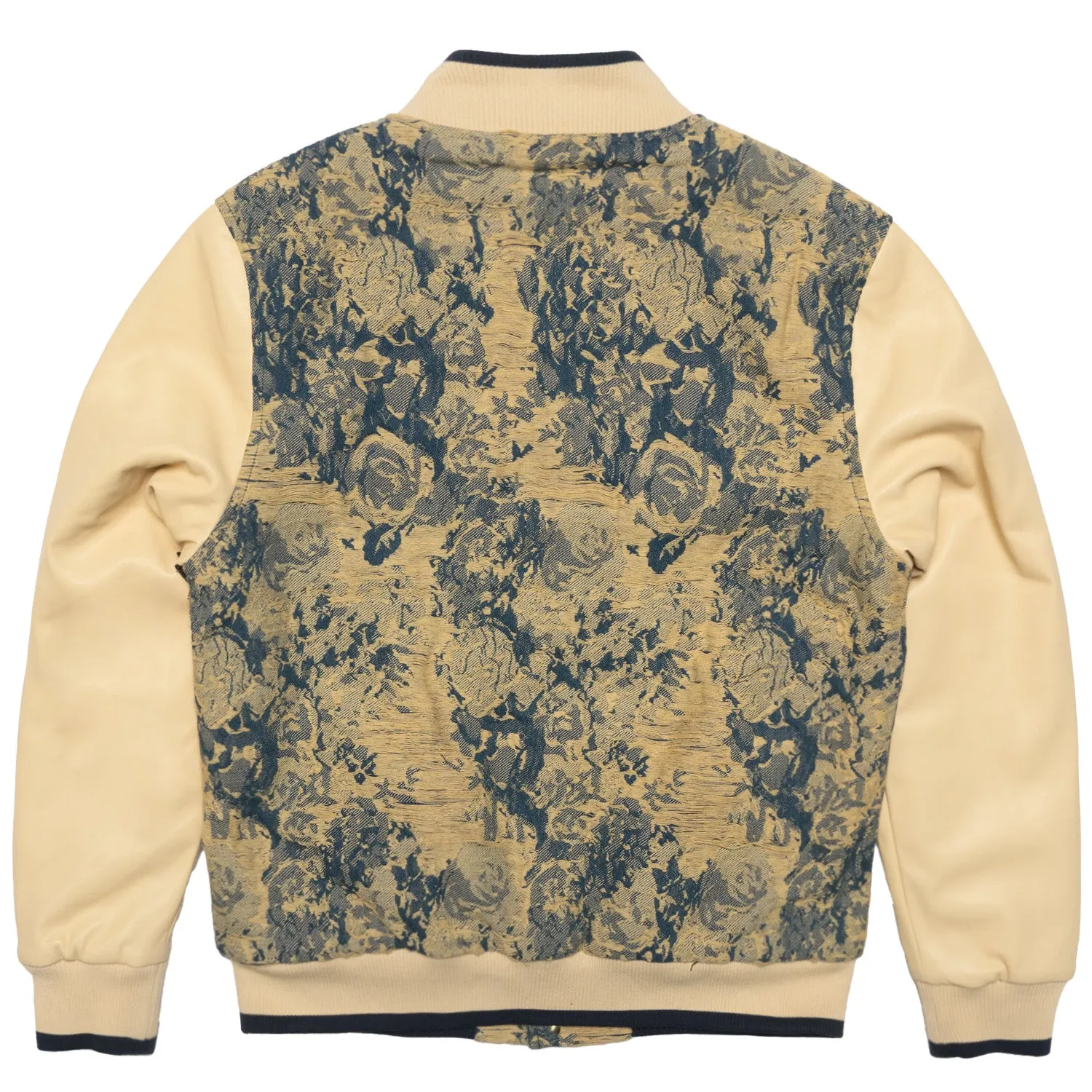 M1096 Veroma Tapestry Varsity Jacket - Khaki