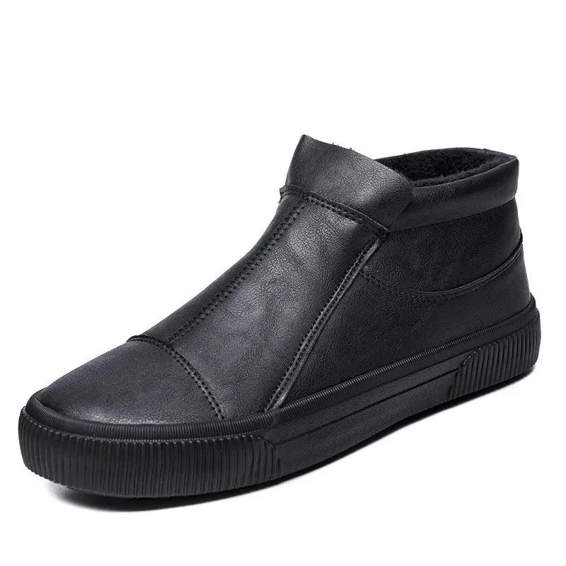 Men's Casual Shoes - Warm Ankle Boots Loafers - 21340 Design