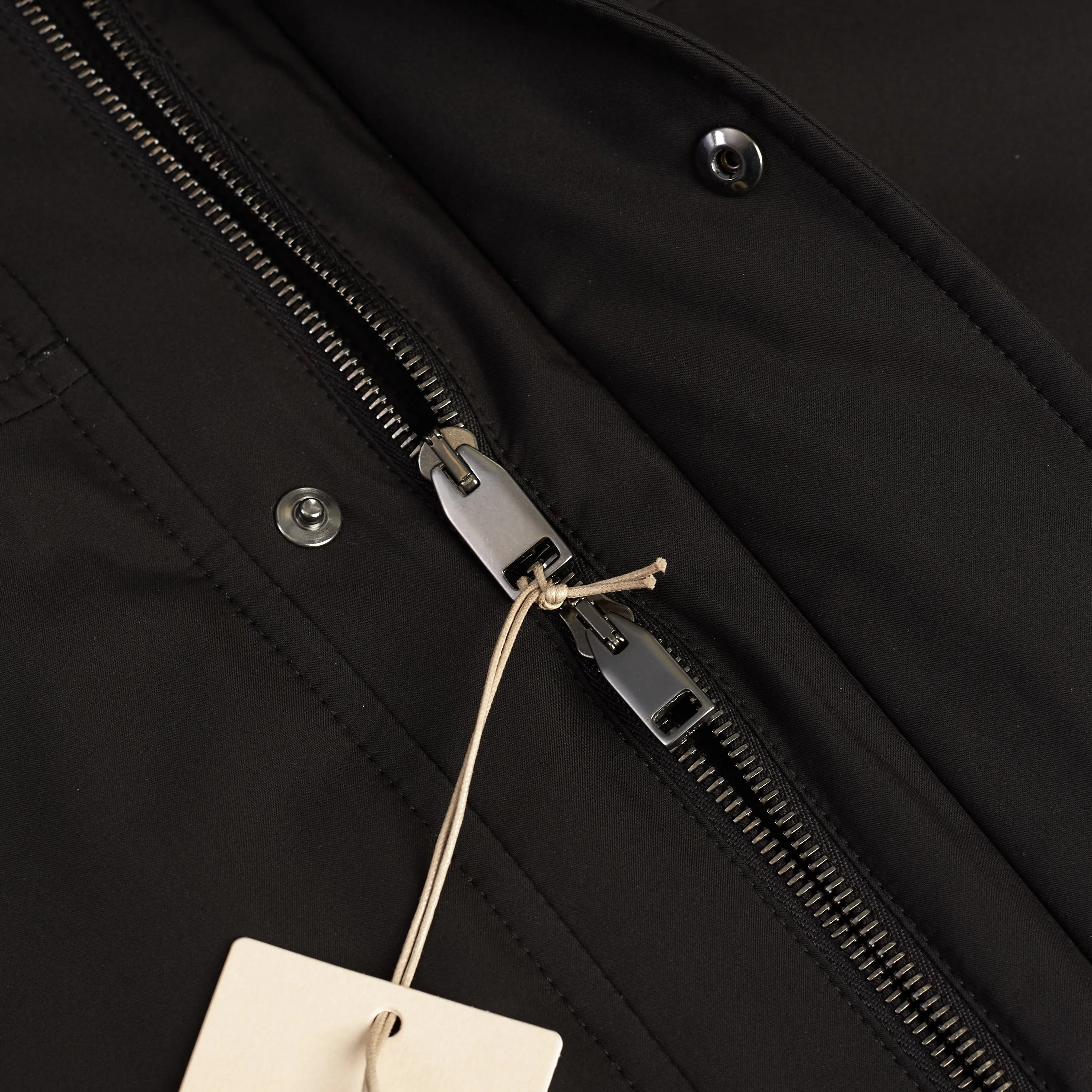 Performa Field Jacket In Black Technical Silk & Cashmere