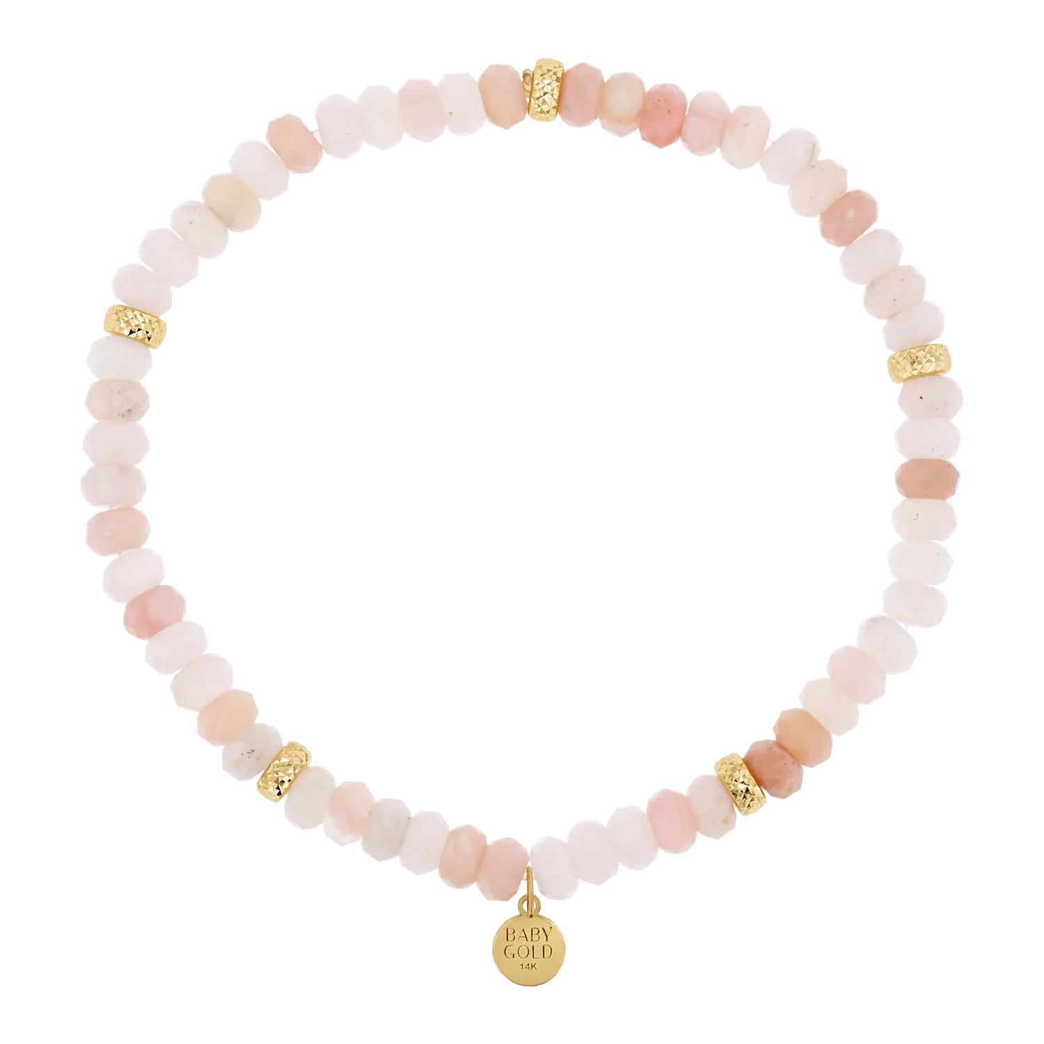 Peruvian Pink Opal Beaded Bracelet