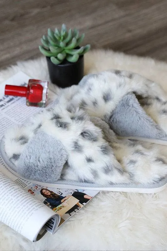 Snow Leopard Slippers