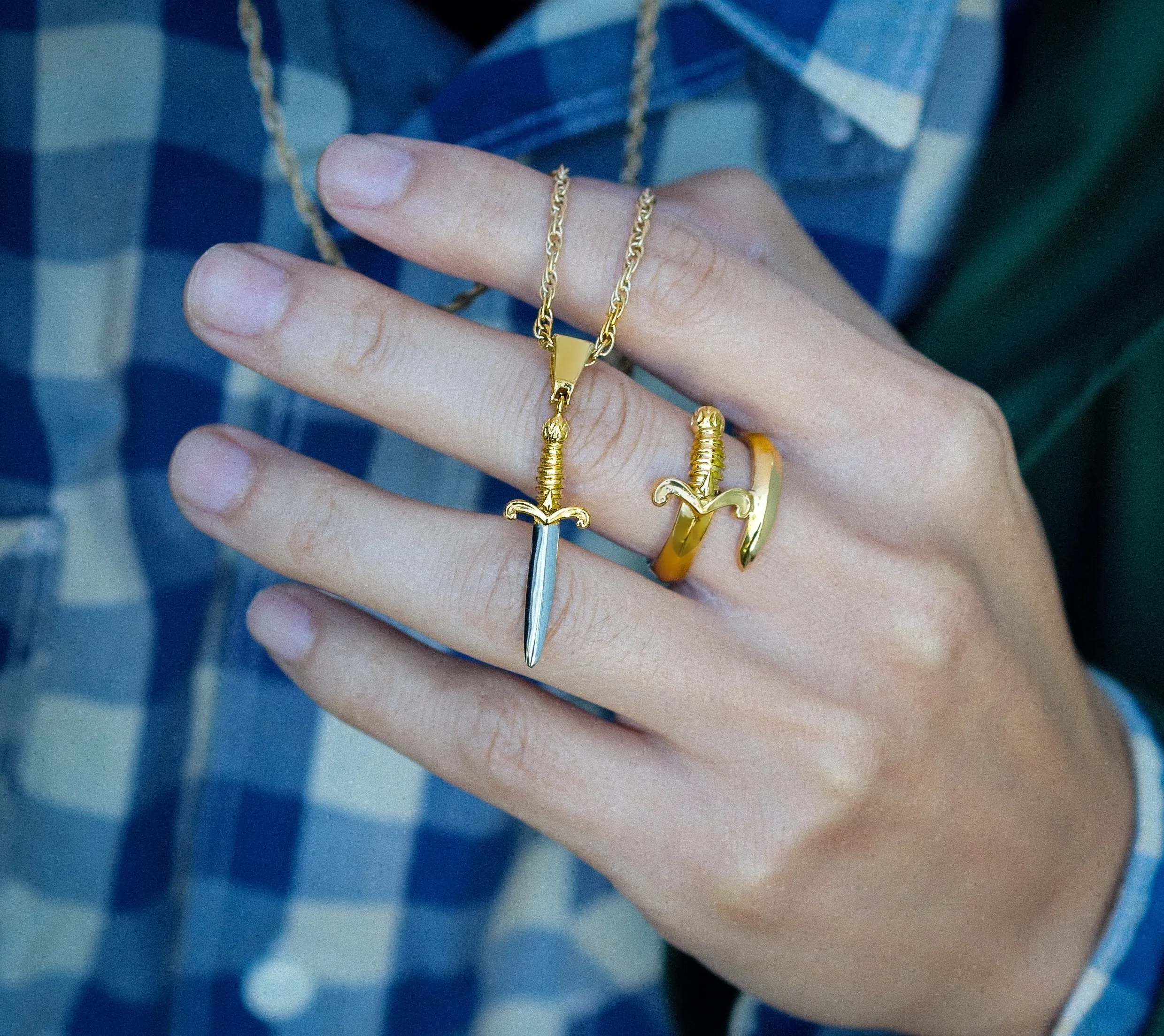 WildKlass Gold Plated Dagger Ring